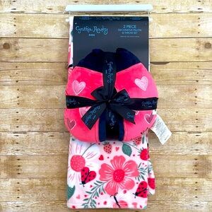 Cynthia Rowley Decorative Ladybug Pillow & Throw Set NWT